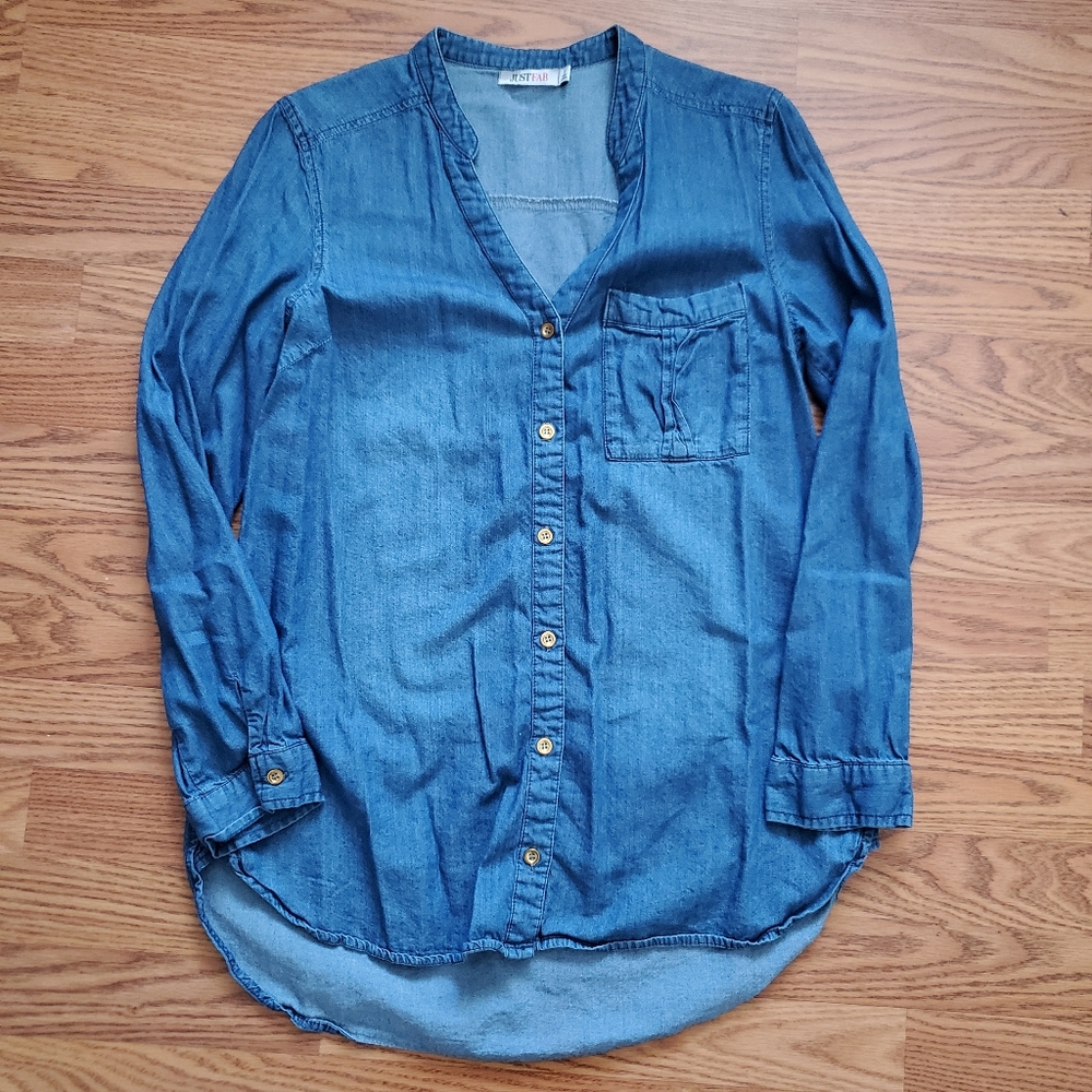 JUSTFAB | Denim Button Down